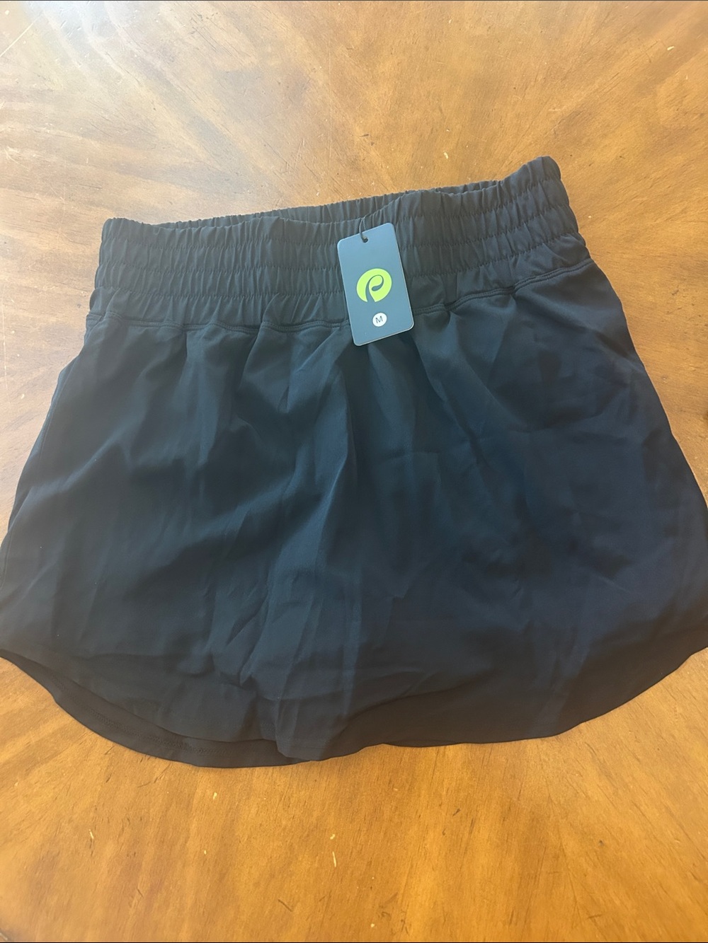 Black Elastic-Waist Women’s Skort with Tags